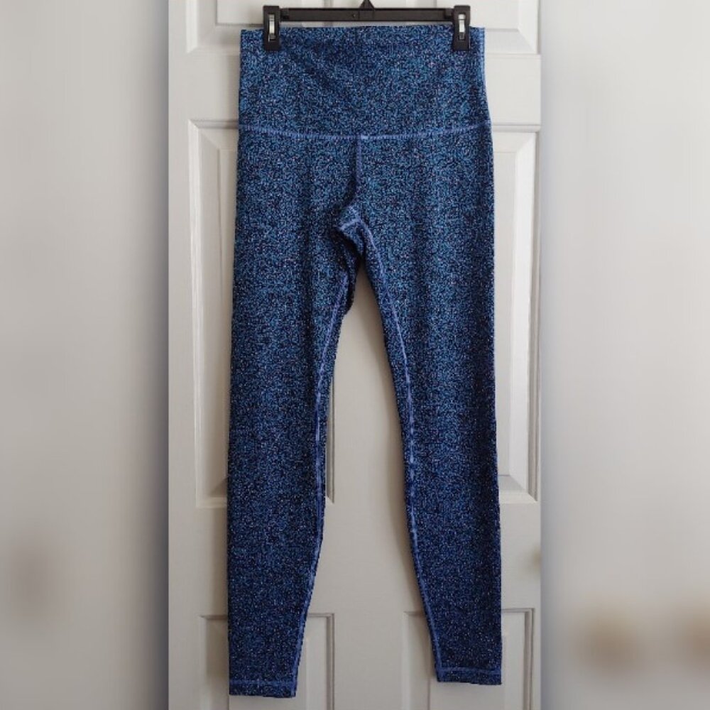 LULULEMON Wunder Under Hi-Rise Luxtreme Leggings Lunar Eclipse Royal Size 10 - Picture 3 of 9